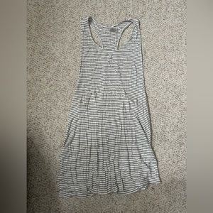Target gray and white dress cover up